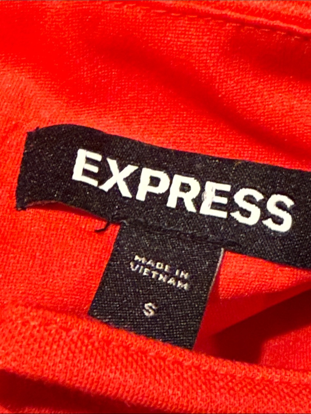 Express Red Ruched Midi Dress - Picture 4 of 4